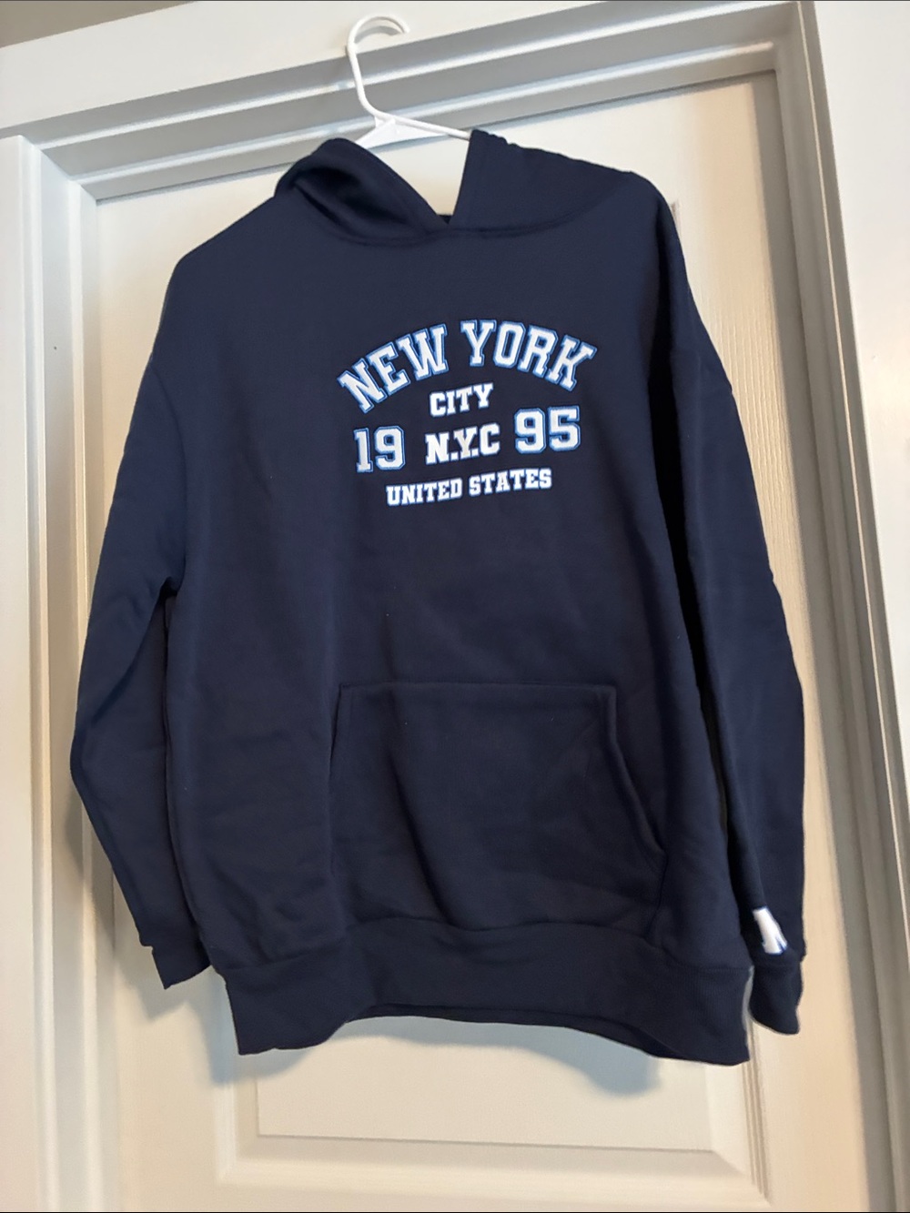 New York City Navy Hoodie Sweatshirt - Unbranded